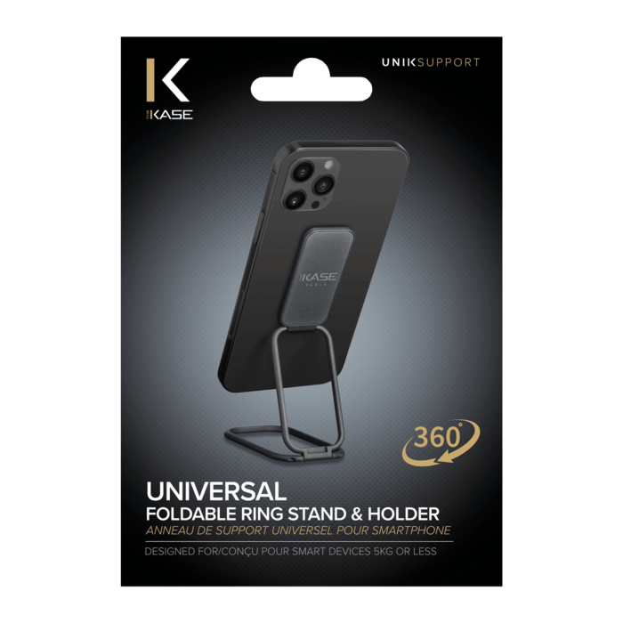 Anneau de support universel pour smartphone, Gris acier