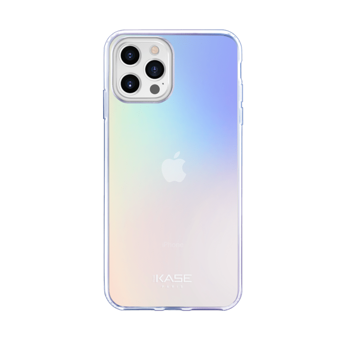 Custodia ibrida invisibile iridescente per Apple iPhone 12/12 Pro, iridescente
