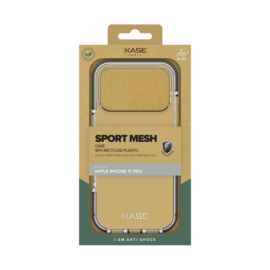 Coque Sport mesh pour 60% de plastique recycl&eacute; Apple iPhone 17 Pro, Noir