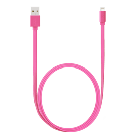 C&acirc;ble Lightning certifi&eacute; MFi Apple Charge Speed 2.4A charge/ sync (1M), Rose Bonbon