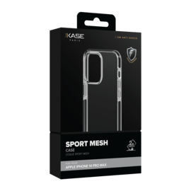 Coque Sport mesh pour Apple iPhone 14 Pro Max, Noir de jais