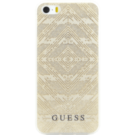 Case Guess Aztec 3D effect case for Apple iPhone 5/5s/SE, Sparkling gold