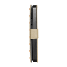 Guess Coque clapet pour Apple iPhone 5/5s/SE, les clout&eacute;es, Cream