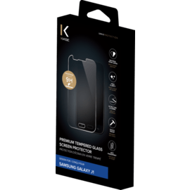 Protection d'&eacute;cran premium en verre tremp&eacute; pour Samsung Galaxy J1, Transparent