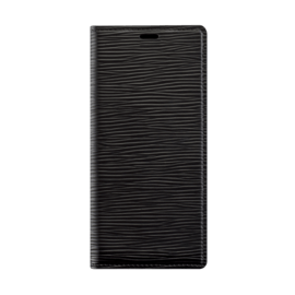 Diarycase 2.0 Coque clapet en cuir v&eacute;ritable avec support aimant&eacute; pour Samsung Galaxy S20, Minuit Noir