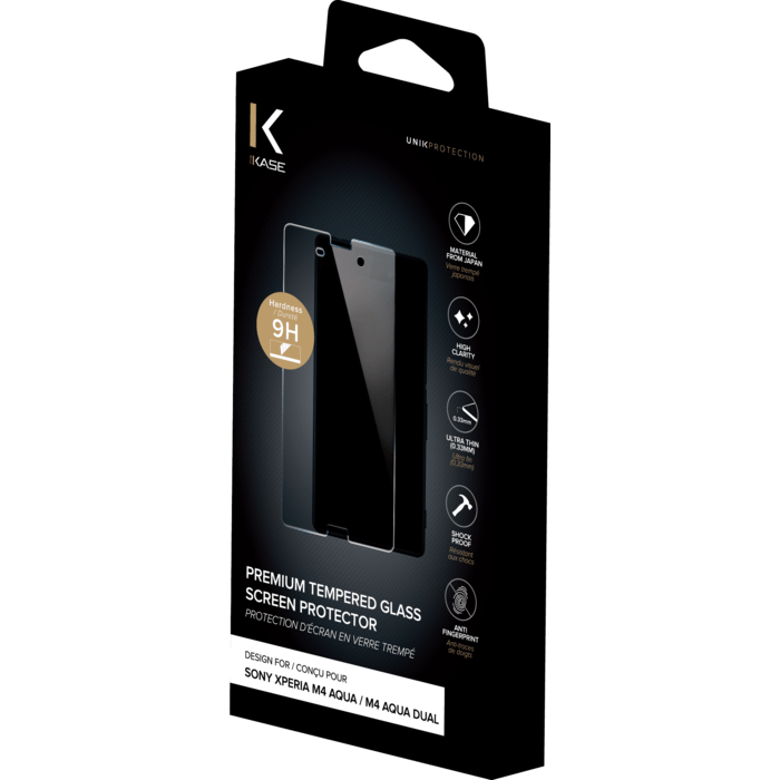 Protection d'&eacute;cran premium en verre tremp&eacute; pour Sony Xperia M4 Aqua/ M4 Aqua Dual, Transparent