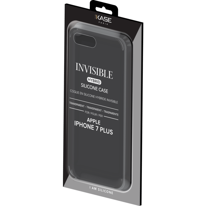 Coque hybride invisible pour Apple iPhone 7 Plus/8 Plus, Transparent