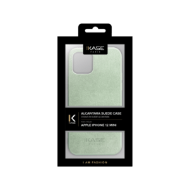 Coque en Suède Alcantara pour Apple iPhone 12 mini, Vert Avocat