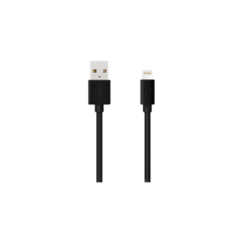 Câble Lightning certifié MFi Apple Charge/Sync (2M), Noir de Jais
