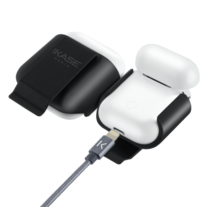 Support clip ceinture AirPods, Minuit Noir