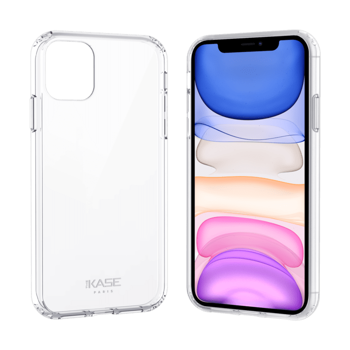Coque hybride invisible pour Apple iPhone 11, Transparente
