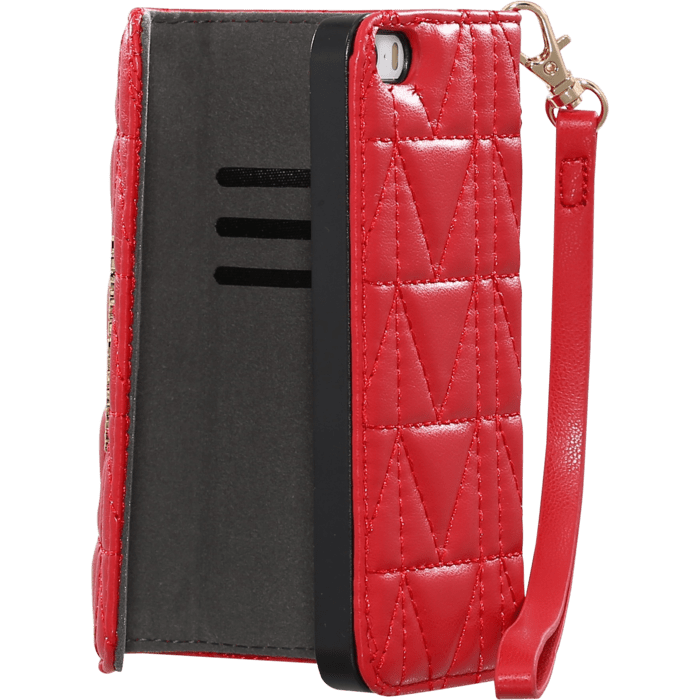 Karl Lagerfeld Kuilted Pochette pour Apple iPhone 6/6s, Rouge