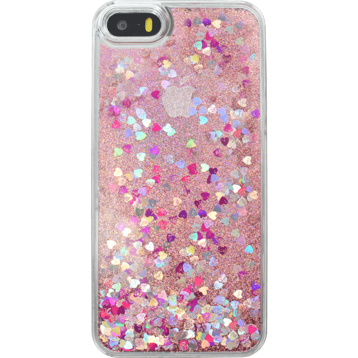 Bling Bling Coque Paillet&eacute;e pour Apple iPhone 5/5s/SE, Pink Lady