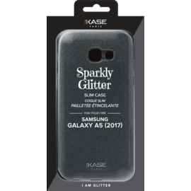 Coque slim&nbsp;paillet&eacute;e &eacute;tincelante pour Samsung Galaxy A5 (2017), Noir