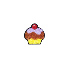 Sticker cristaux Swarovski®, Cupcake délicieux