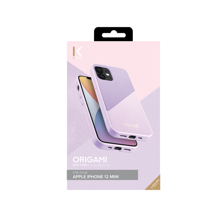 Coque Origami duo pour Apple iPhone 12 mini, Violet lilas