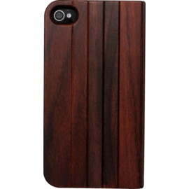 Coque Clapet pour Apple iPhone 4/4S, Bois Naturel de Rosewood