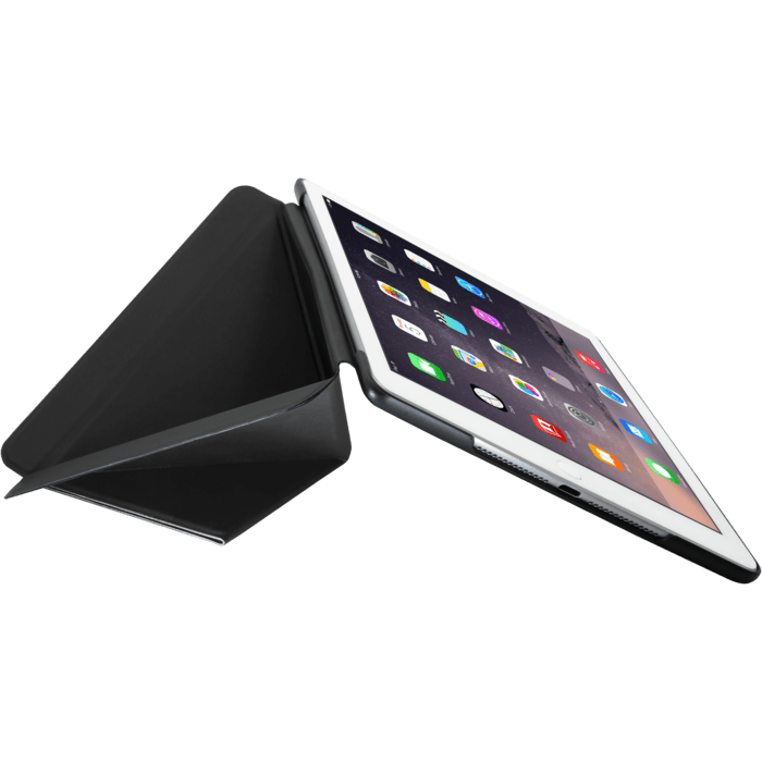 Origami Coque clapet Multi-position pliable pour Apple iPad Air 2, Noir Satin