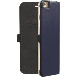 Case Book-type Magnetic flip case with credit card slot for Apple iPhone 6 Plus/6s Plus, Blue