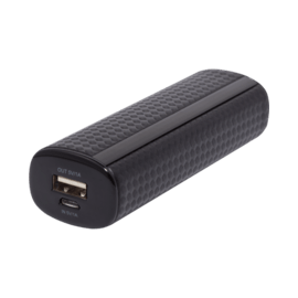 Batterie Externe Fashionista, 2600 mAh, Noir Graphite