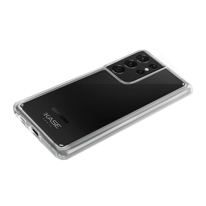 Coque hybride invisible pour Samsung Galaxy S21 Ultra 5G, Transparente