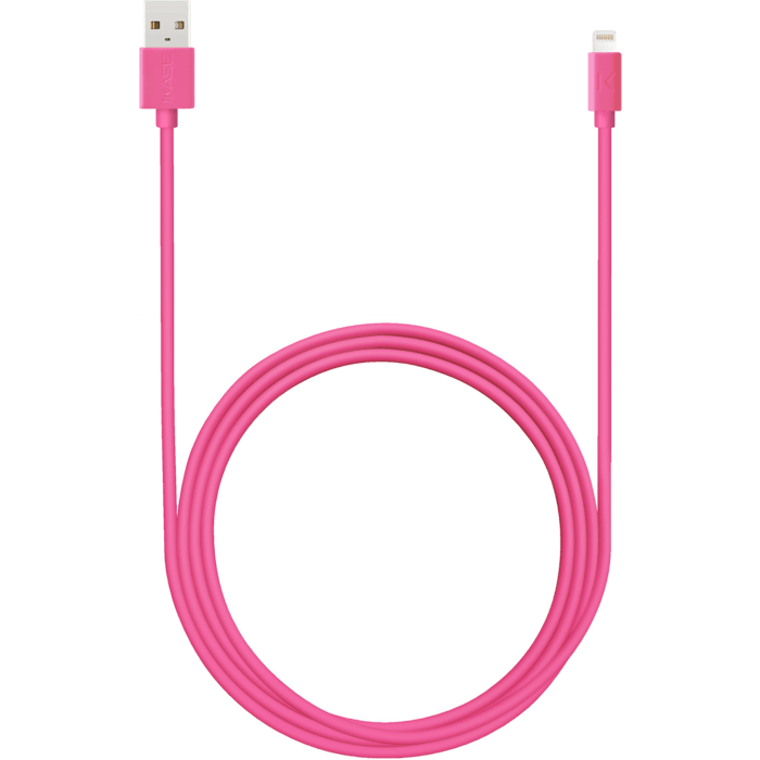 Câble Lightning certifié MFi Apple Charge Speed 2.4A charge/ sync (2M), Rose Bonbon