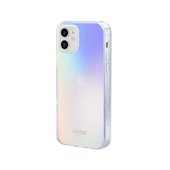 Coque hybride invisible iridescente pour Apple iPhone 12 mini, Iridescente