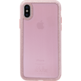 Coque slim&nbsp;paillet&eacute;e &eacute;tincelante (Edition contour) pour Apple iPhone X/XS Or Rose