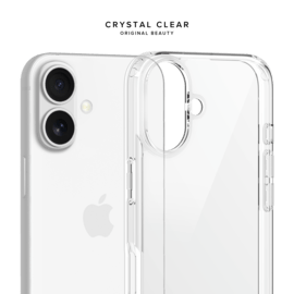 Coque hybride invisible fabriquée à 83 % de plastique recyclé pour Apple iPhone 16 Plus, transparente
