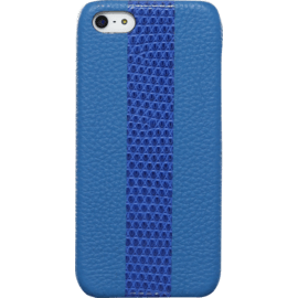 Case Case for Apple iPhone 5/5s/SE, genuine Goat and Lizard leather, Blue