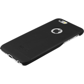 Coque en cuir v&eacute;ritable ultra slim pour Apple iPhone 6/6s, Noir Satin