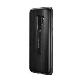 Case Coque renforc&eacute;e avec fonction Stand Noir Galaxy S9+