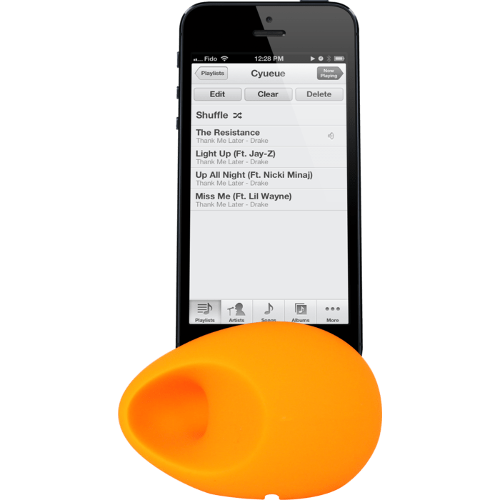 Oeuf Amplificateur de son pour Apple iPhone 5/5s/5C/SE, Orange