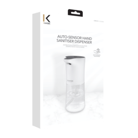 Distributeur automatique de solutions d&eacute;sinfectantes pour les mains (300mL), Blanc