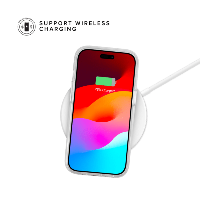 Coque hybride &eacute;tincelante invisible GEN 2.0 pour Apple iPhone 15, Transparente