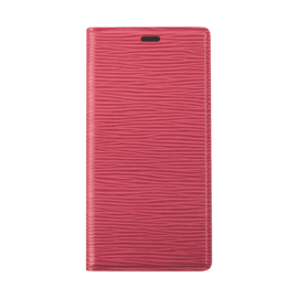 Diarycase 2.0 Coque clapet en cuir v&eacute;ritable avec support aimant&eacute; pour Apple iPhone 14, Rouge Bordeaux