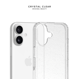 Coque hybride &eacute;tincelante invisible GEN 2.0 83% de plastique recycl&eacute; pour Apple iPhone 17, Transparente