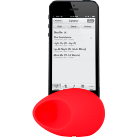 Case Egg Sound amplifier for Apple iPhone 4/4S, Red