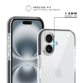 Coque Sport mesh pour 60% de plastique recycl&eacute; Apple iPhone 16, Noir