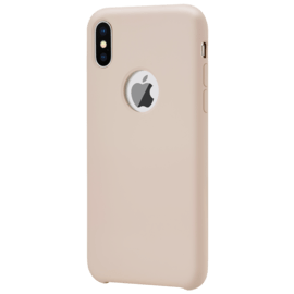 Case Soft Gel Silicone Case for Apple iPhone X, Sandy Pink