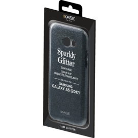 Coque slim&nbsp;paillet&eacute;e &eacute;tincelante pour Samsung Galaxy A5 (2017), Noir