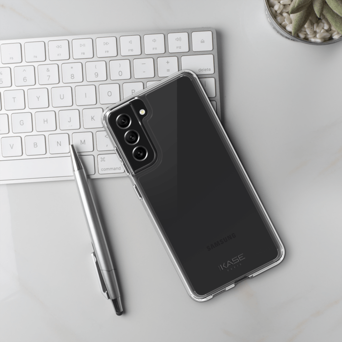 Coque hybride invisible pour Samsung Galaxy S21 FE 5G, Transparent