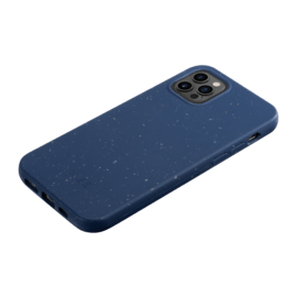 Coque antibact&eacute;rienne vegan bio 100 % z&eacute;ro d&eacute;chet pour Apple iPhone 12/12 Pro, Bleu