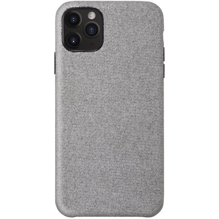Coque en tissu pour Apple iPhone 11 Pro Max, Gris Sabre