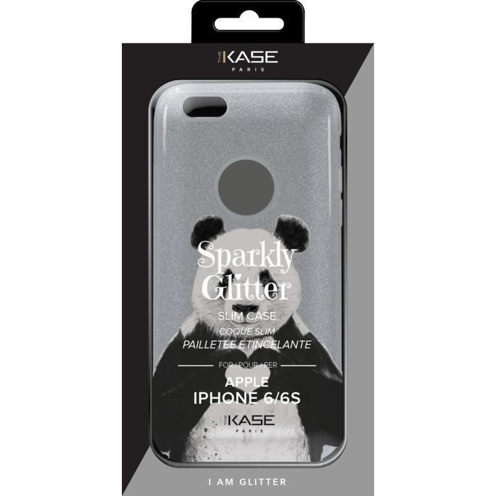 Panda Coque slim&nbsp;paillet&eacute;e &eacute;tincelante pour Apple iPhone 6/6s