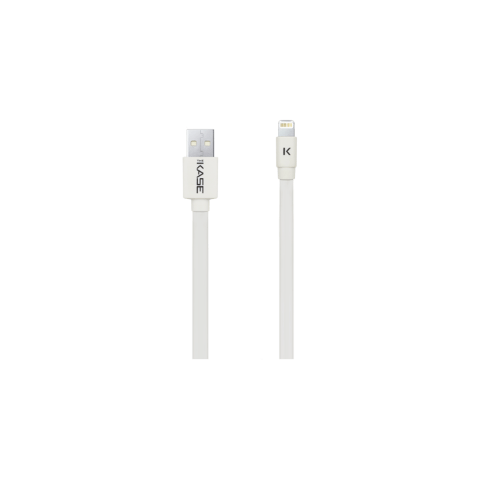C&acirc;ble Lightning Plat certifi&eacute; MFi Apple vers USB (1m), Blanc