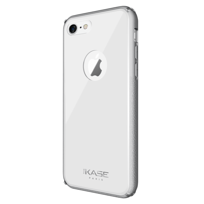 Glass Case for Apple iPhone 7/8, Bright White