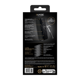 Protection d'&eacute;cran Priv&eacute;e en verre tremp&eacute; (60% verre tremp&eacute; recycl&eacute;) pour Apple iPhone 15, Noir