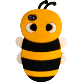 Coque pour Apple iPhone 4/4S, silicone Abeille Jaune