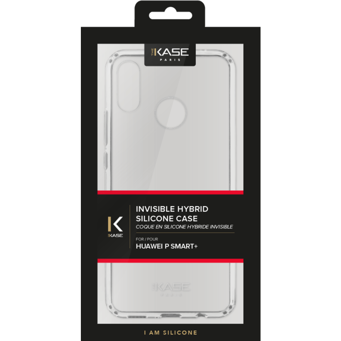 Coque hybride invisible pour Huawei P Smart+, Transparent